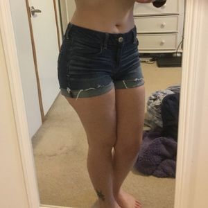 Dark wash shorts from American Eagle!